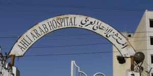 Al Ahli Arab Hospital in Gaza.