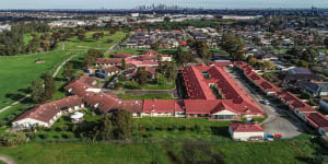 St Basil's Home for the Aged in Fawkner,where more than 30 of the 120 residents have died from COVID-19.