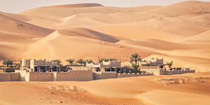 An oasis in the Empty Quarter,Abu Dhabi.