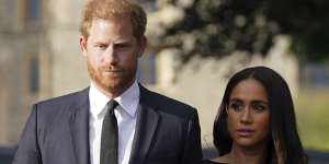 Prince Harry,pictured with Meghan,will wear a morning suit for all official duties.