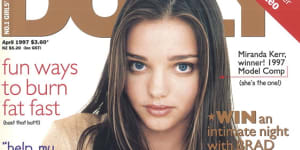 A 13-year-old Miranda Kerr on the cover of Dolly.