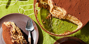 Hazelnut tiramisu.