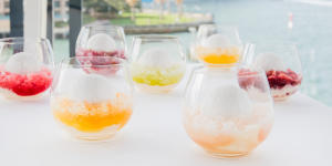 Multicoloured variations of Quay’s signature snow egg,before it was retired in 2018.