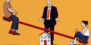  Budget seesaw. 
