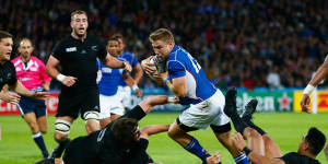 Rugby World Cup 2015:Namibia's Johan Deysel scores stunning try against All Blacks