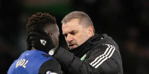 Ange Postecoglou gave Garang Kuol some words of encouragement when Celtic faced Hearts earlier this month.