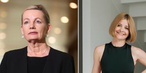 Environment Minister Sussan Ley and AFC acting chief executive Kellie Hush,tackling fashion’s textiles problem together.