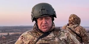 Yevgeny Prigozhin posted a video about the Ukraine war in March.