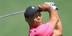 Woods plays practice round at PGA Championship venue