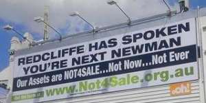 Not 4 Sale billboard at Red Hill.