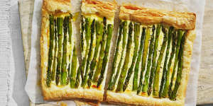 Asparagus tart.