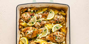 This $10 lemony chicken one-tray wonder is your new go-to family dinner