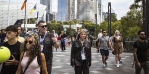 Fans flocked to Melbourne Park on Sunday for the opening day of the 2024 Australian Open.