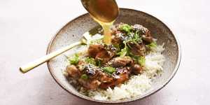 Honey lemon Sichuan chicken.