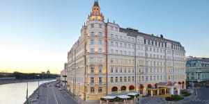 The majestic Hotel Baltschug Kempinski Moscow.