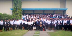 The 2023 class at PNG’s Legal Training Institute received special training from Victorian Bar members.