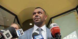 Kurtley Beale was all smiles as he walked from court after his acquittal on sexual assault charges.