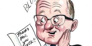 RBA staff are being encouraged to thank one another. Illustration:John Shakespeare