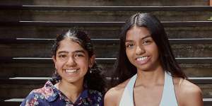 Santa Sabina College students Tanisha Chari and Rochelle Dias achieved perfect scores of 45 in the IB.