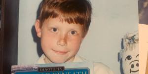 The author,Perry Duffin,as a young candidate for short back and sides. 
