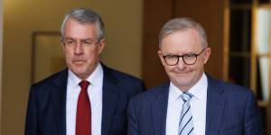Attorney-General Mark Dreyfus and Prime Minister Anthony Albanese. 