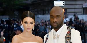 Kendall Jenner and Virgil Abloh arrive at the Met Gala.