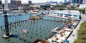 The Sydney Fish Market is undergoing a large redevelopment. 