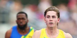 Rohan Browning at the Commonwealth Games.
