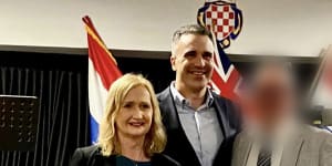 South Australian Premier Peter Malinauskas pledging $1.5 million to the Adelaide Croatian Sports Centre in May.