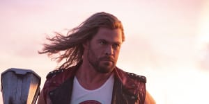 Chris Hemsworth in Thor:Love and Thunder.