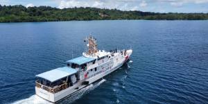 The USCGC Oliver Henry wasn’t permitted to dock in Solomon Islands. 