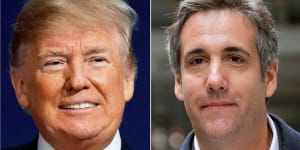 President Donald Trump and former White House insider Michael Cohen. 