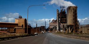 BlueScope’s No.5 blast furnace. The company is betting existing technology has a few decades to run.