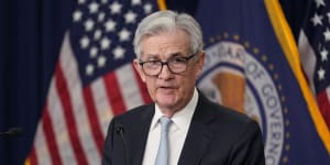 Wall Street has tumbled on the back of comments from Fed chair Jerome Powell.