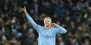 Erling Haaland’s record-equalling five Champions League goals for Manchester City against RB Leipzig.