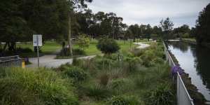 The path at the Richard Murden Reserve in Haberfield has already been completed.