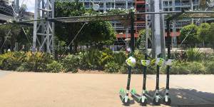 Hundreds of electric scooters appear on Brisbane streets