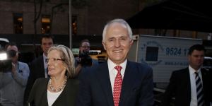 Malcolm Turnbull skips pleasantries as rain falls on marriage equality parade