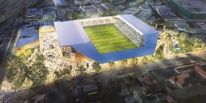 The Brisbane Strikers commissioned Cox Architects to design a boutique stadium for Perry Park.