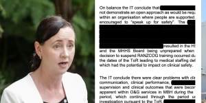 Redaction bungle in Mackay hospital report identifies senior staff