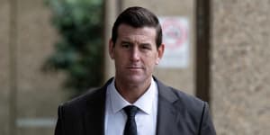 Ben Roberts-Smith outside the Federal Court in May 2022.