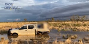 Father and son rescued after companions walked 12 hours through outback for help