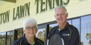 Rae and Brian Heenan at the Charlton Lawn Tennis Club. 
