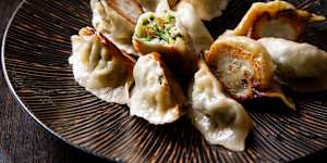 Zucchini dumplings at ShanDong Mama.