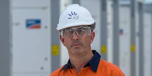 AGL CEO Damien Nicks at the site of the Torrens battery,which is now fully operational.