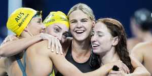 Flawless foursome:Australian women win fourth consecutive relay gold