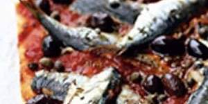 Sardine and tomato tart