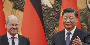 German Chancellor Olaf Scholz has put Chinese President Xi Jinping on notice for potential tariffs.