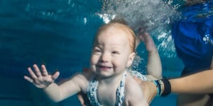 Diving in together – babies (and parents) reap rewards of swimming