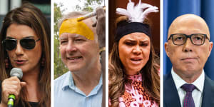 Lidia Thorpe,Anthony Albanese,Jacinta Nampijinpa Price and Peter Dutton all played key roles in the Voice campaign. 